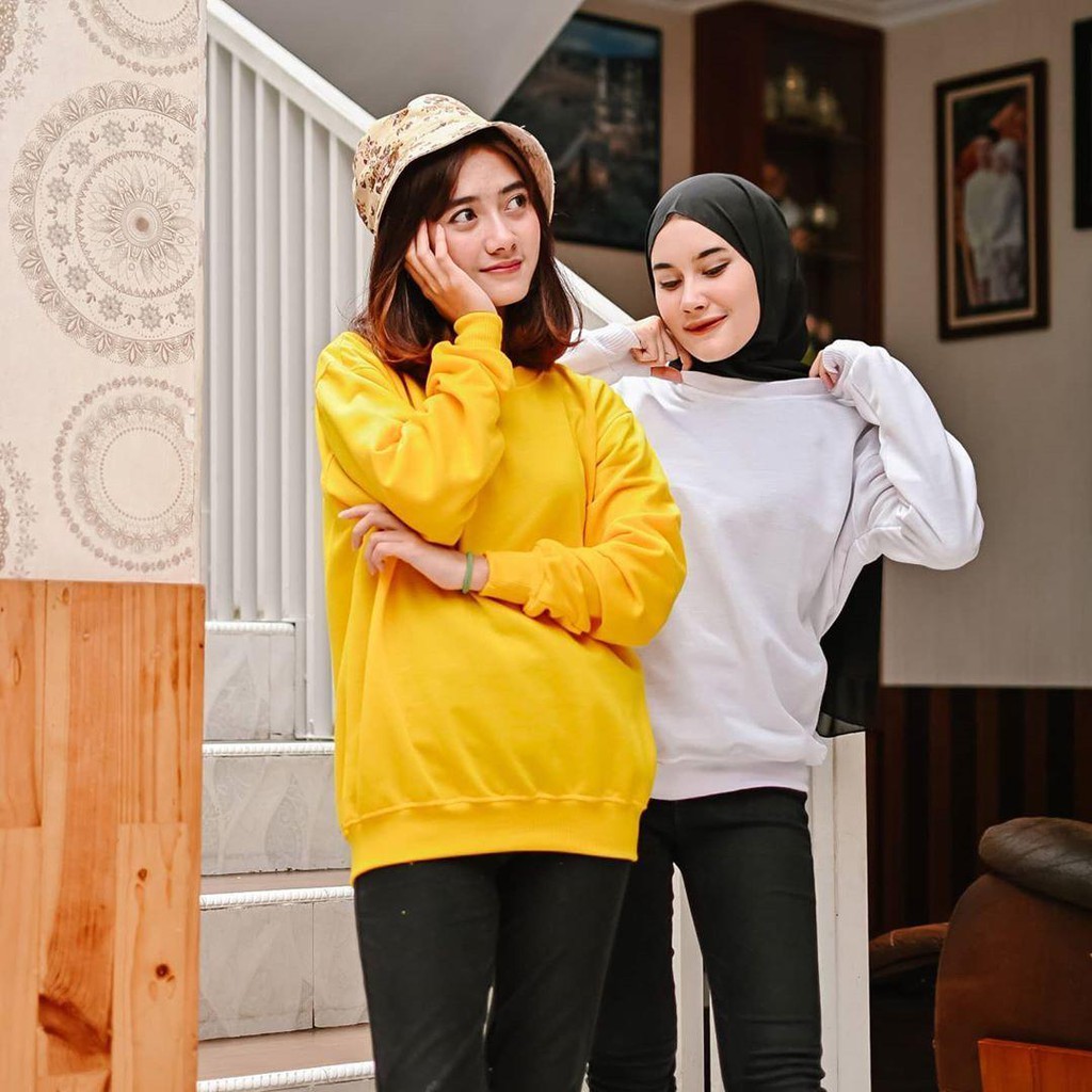 Nara Grosir - Basic Sweater l Sweater Polos l Sweater Pria dan Wanita