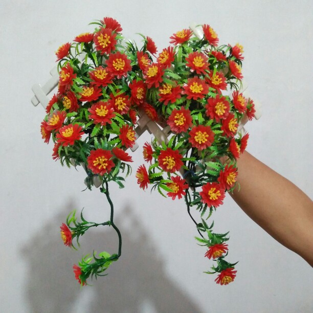 C5 Bunga Aster Gigi/bunga Plastik/daun Rambat Plastik/rumput Plastik/floral Foam/busa Bunga/dekorasi