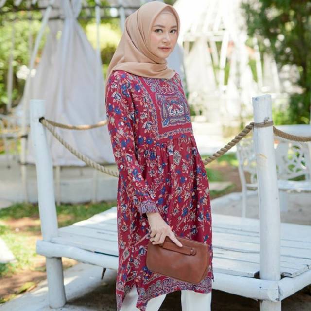 Mentawai tunik maroon by heaven lights