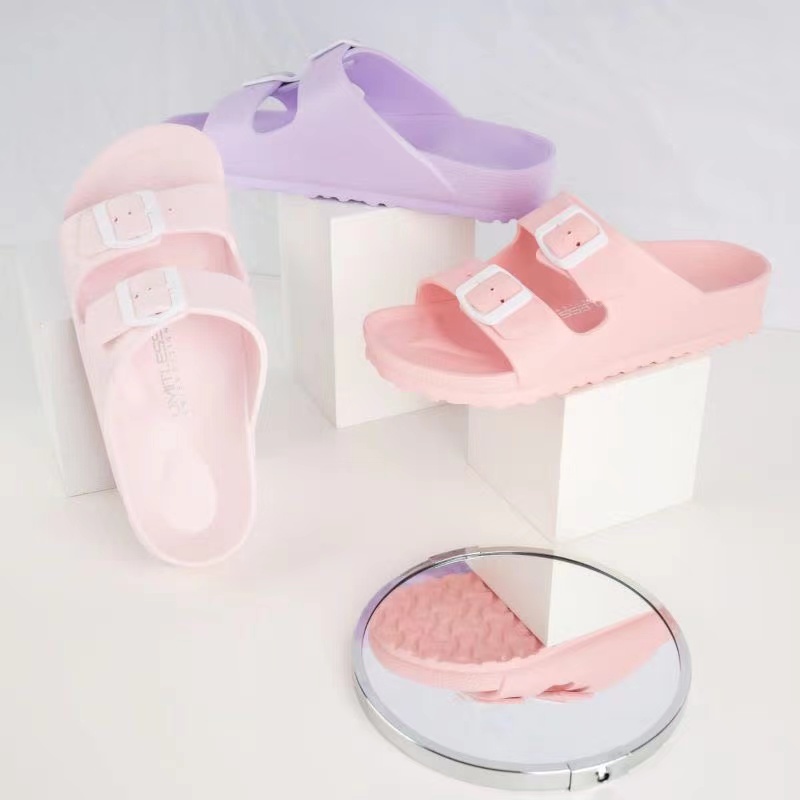 KOMIN Sandal Slop Wanita Sendal Wanita Musim Panas Antislip Sandal Bersantai Sandal Outdoor Sandal Slip On Phylon Strap 2 SZIE 36-40