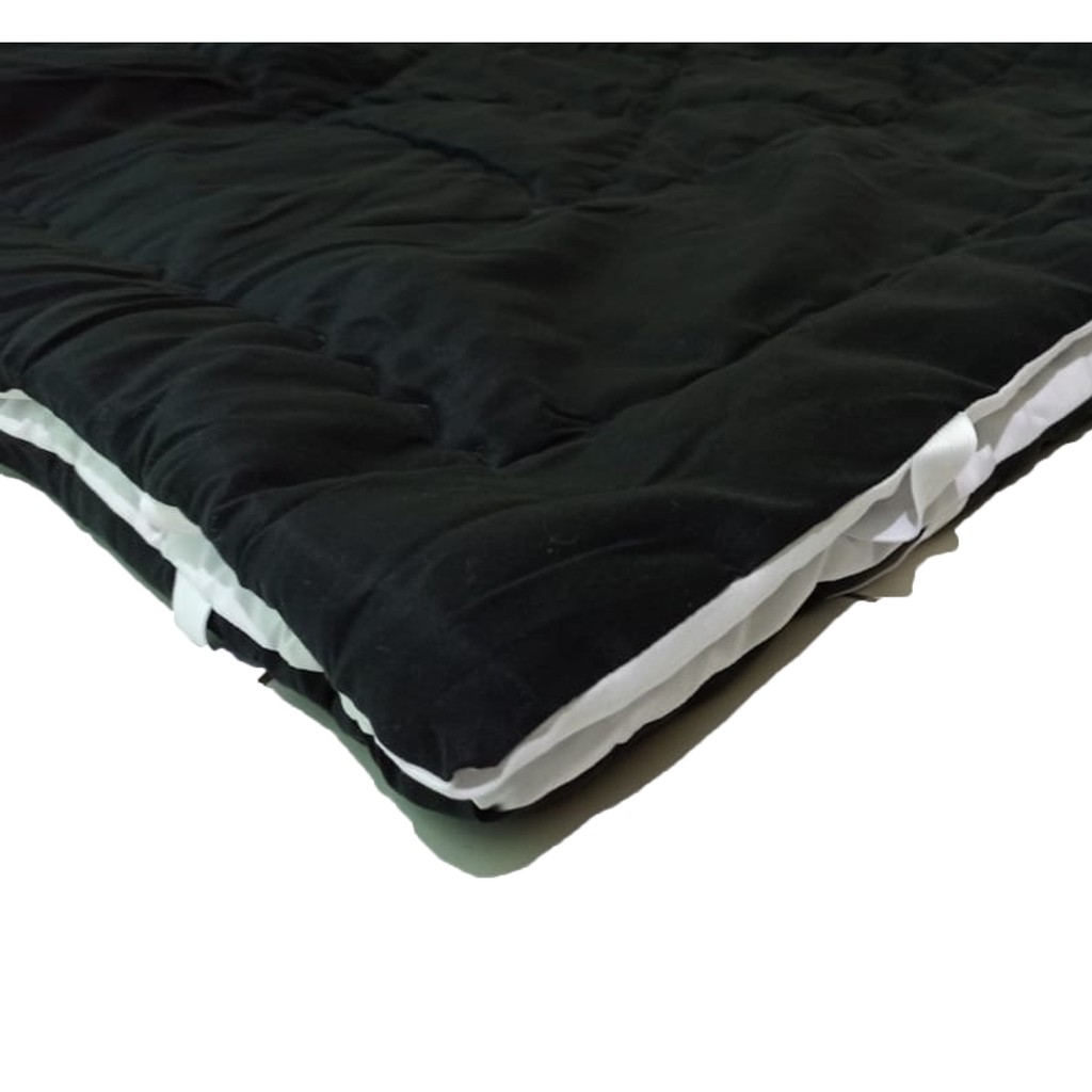 KUP - COD MURAH MATRAS - MATTRESS PROTECTOR / PELINDUNG KASUR BLACK AND WHITE UK 100. 120. 160. 180.200