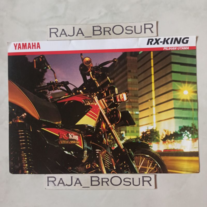 Poster brosur katalog flyer jadul lawas Yamaha RX King Cobra 3KA 1994