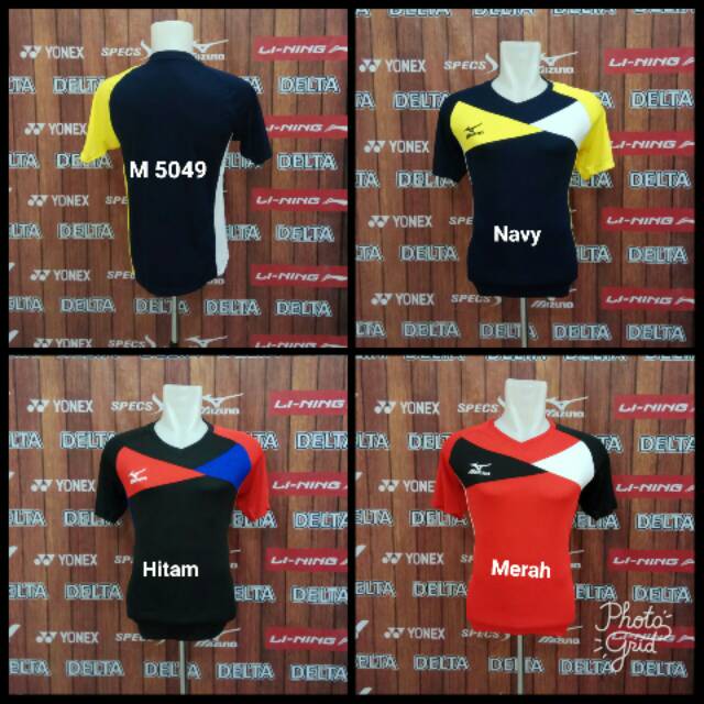 Baju Mizuno M 5049 Import Kaos Voli Badminton Grade Ori