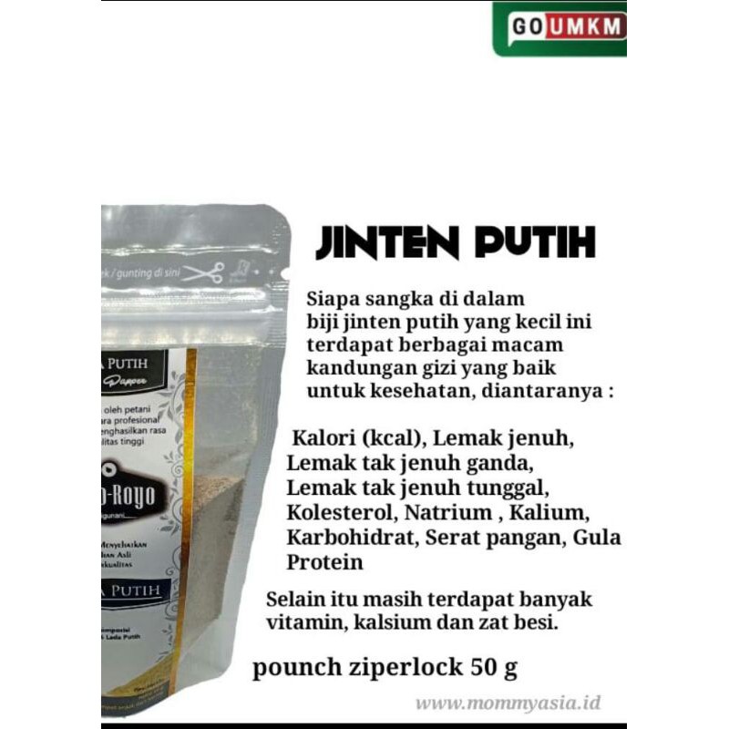

Jintan putih, Kunir dan Jahe | Bumbu halus Royo-Royo asli 100% Bahan alami Indonesia