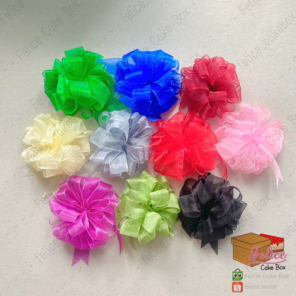 

PITA POM POM ORGANDI BESAR 12X12 CM / HIASAN PITA ORGANDI / PITA POM POM WARNA