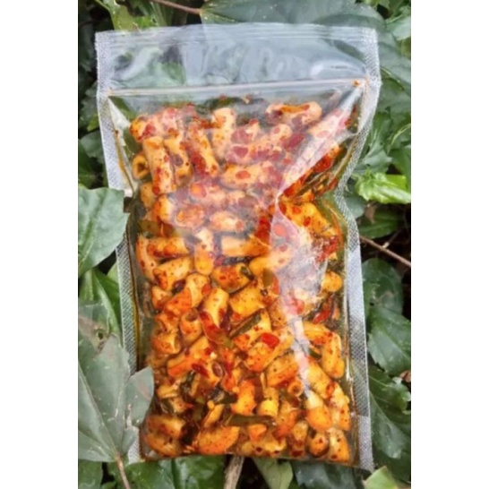 

seblak makaroni bantat exstra pedas aroma daun jeruk isi 100grm