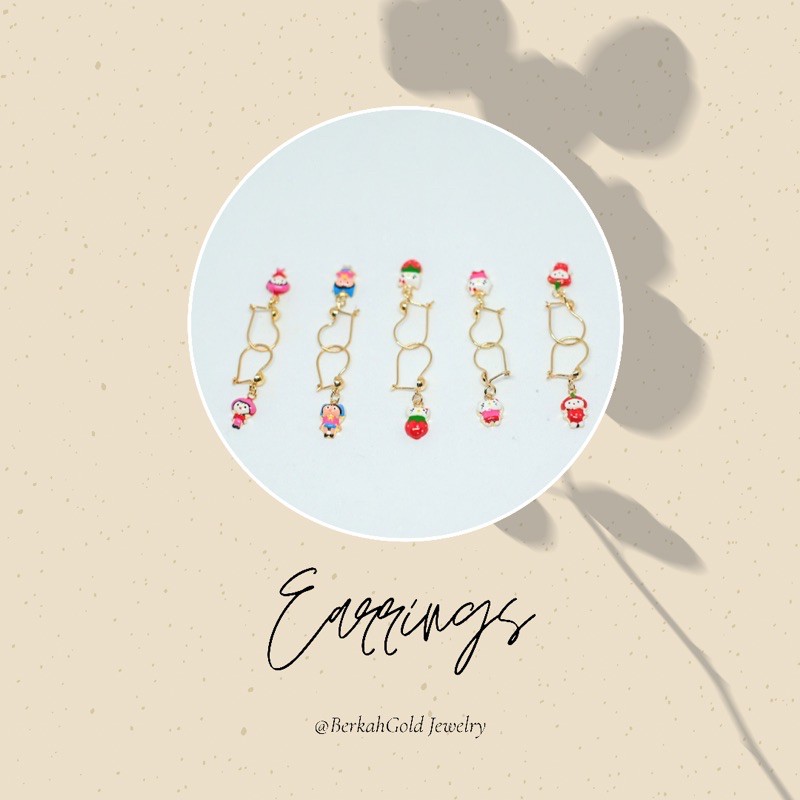 anting emas anak agogo character 1/2 gram