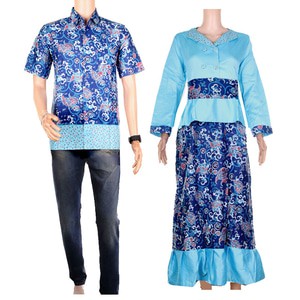 Sarimbit Batik Couple Gamis Permana - Warna 3