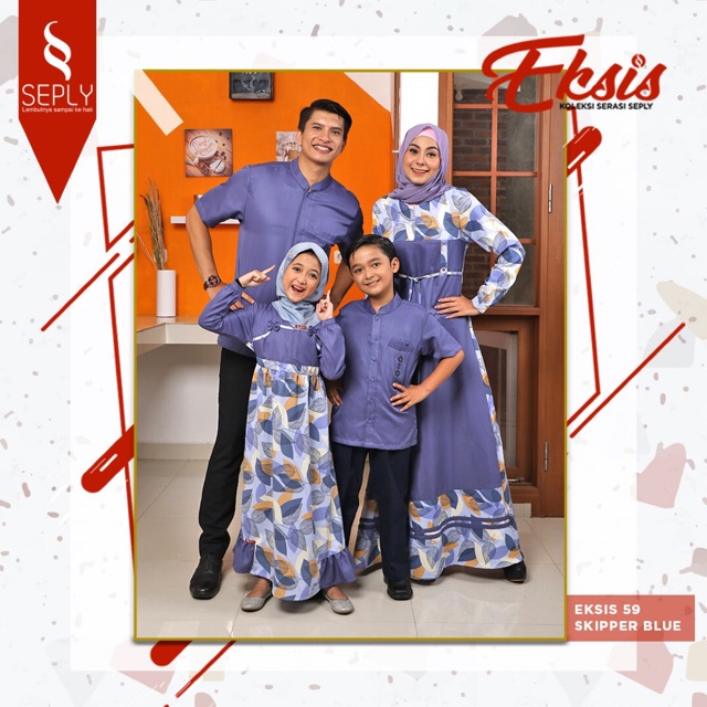 EKSIS 59 SKIPPER BLUE💞COUPLE FAMILY SARIMBIT ORI SEPLY