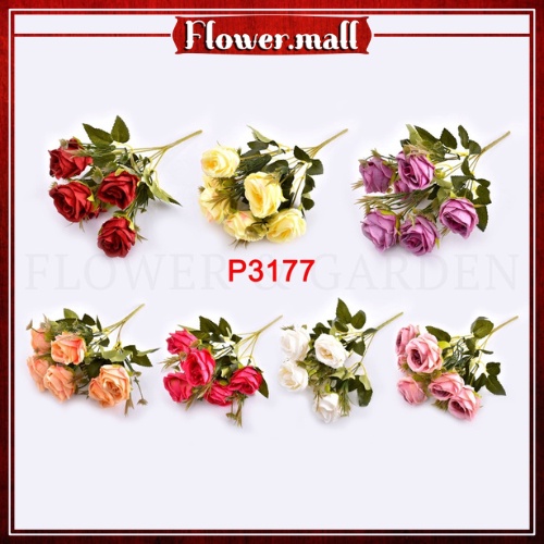 FM P3177 Bunga Mawar Buatan dengan Bahan Sutra untuk Hiasan Dekorasi Bunga Hias