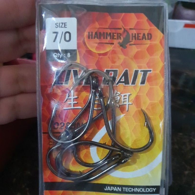 mata kail hammer head live bait 7028BN