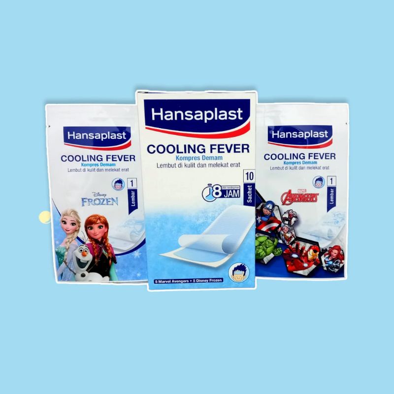 hansaplast cooling fever 1 box isi 10 sachet