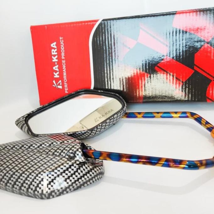 Spion karbon 2 tone blue xxx Jupiter Vixion Nmax Aerox Mio Mio J M3