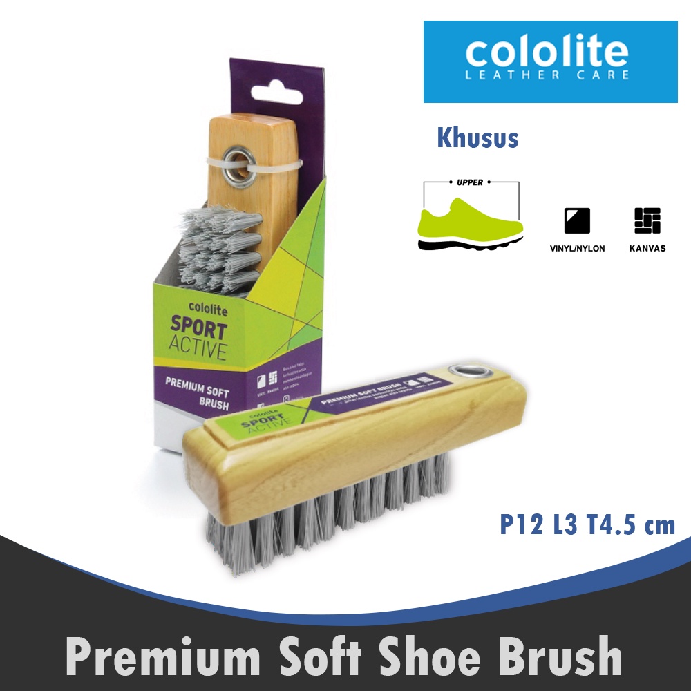 Ktmstore Sikat Sepatu kayu Premium Soft Shoe Brush sikat upper Cololite 0002