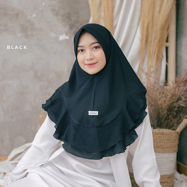 KHIMAR AMEERA ORIGINAL BYDEVINA-Black