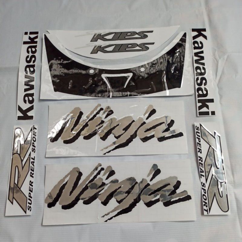 STIKER CUTTING KAWASAKI NINJA RR OLD CHROME
