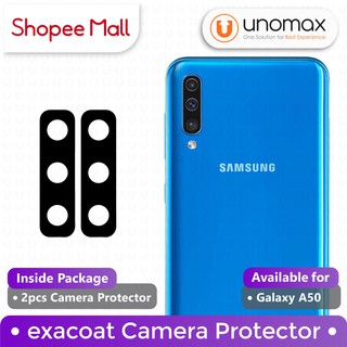 Exacoat Samsung Galaxy A50 Camera Protector Matte Black (2pcs)
