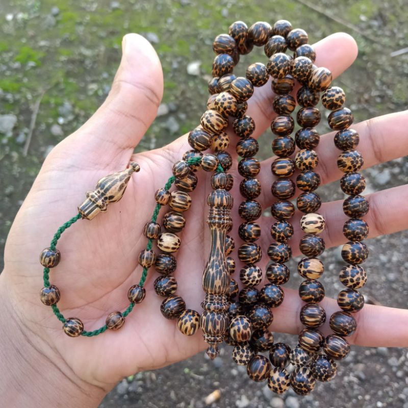 Tasbih Kayu Liwung Macan Bulat Size 7mm/8mm ORIGINAL!!