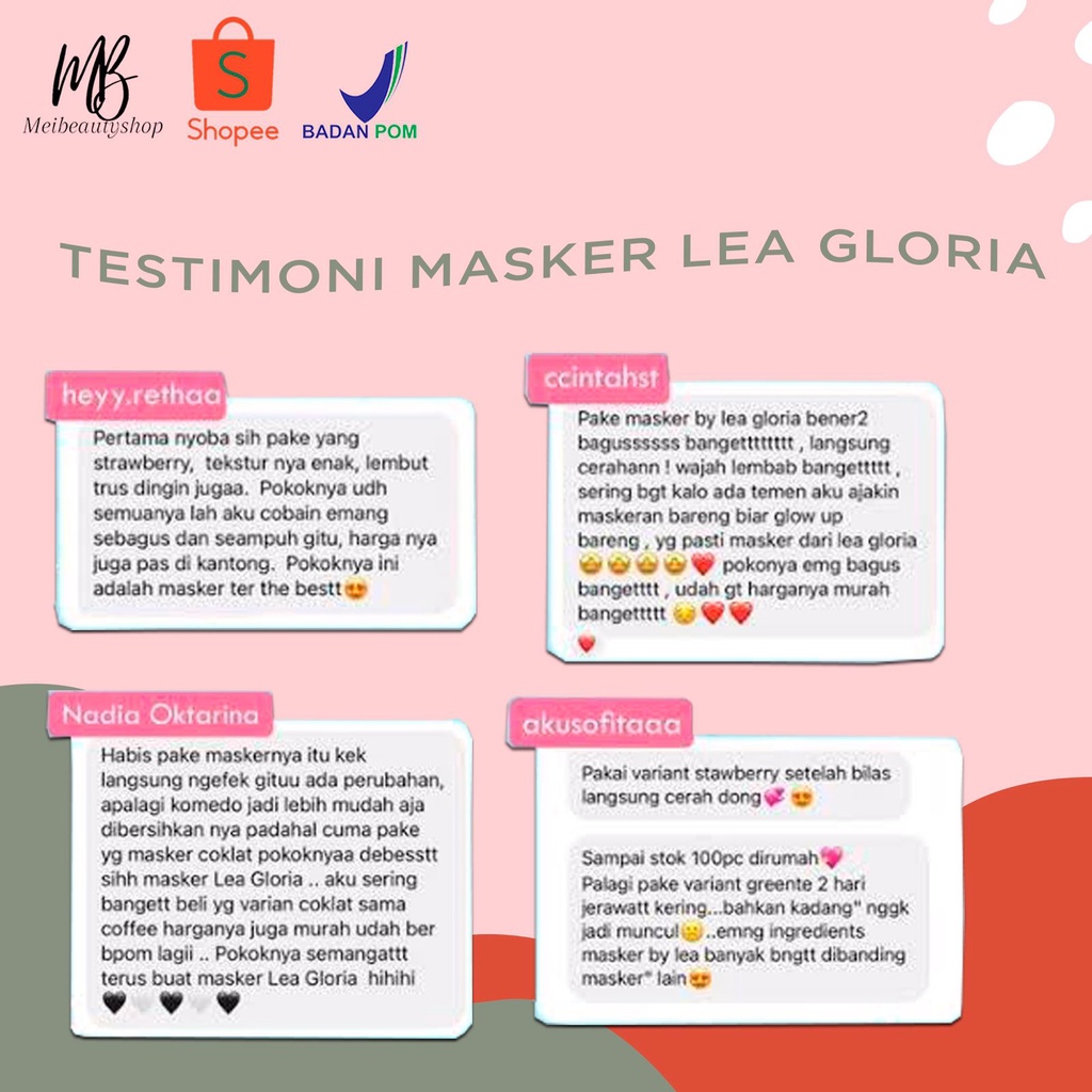 LEA GLORIA Masker Organik 20gr