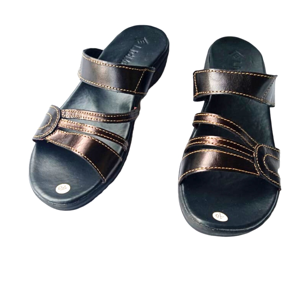 Khwanstar Sandal Sendal Wanita Wedges Sandal Selop Wanita Kekinian Terbaru