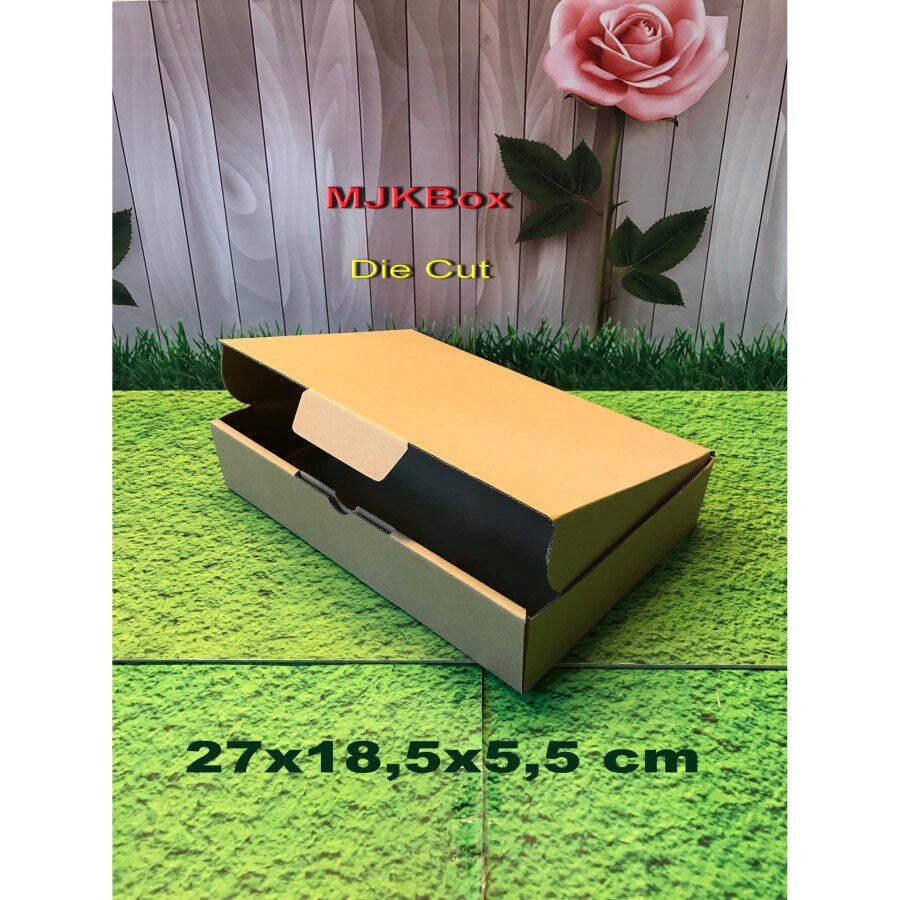 

Kotak Kardus Uk, 27x18,5x5,5 cm ....cocok U/ packing kue Donut 6 pcss