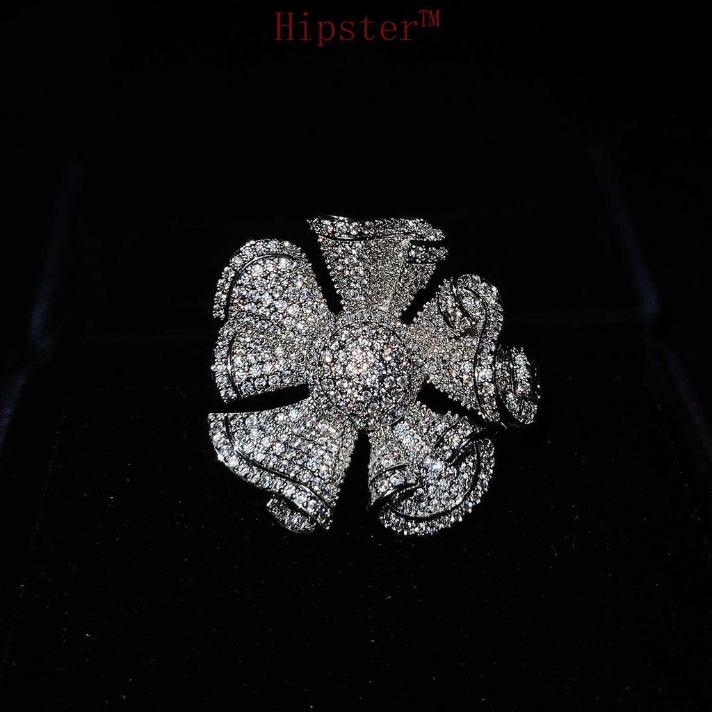 New Hot Sale Fashion Shining Design Micro-Inlaid Full Diamond Bracelet &amp; Ring Set