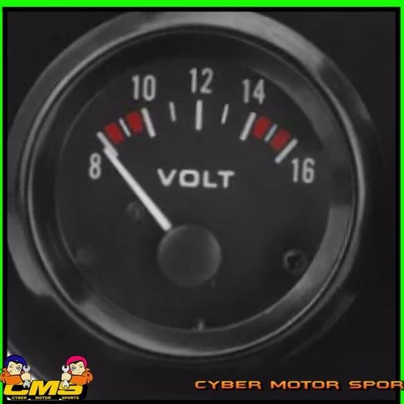 Gauge Meter Indikator Mobil Volt Meter. Pengukur Voltase Aki Mobil