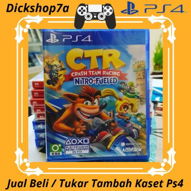 Bd CTR PS4 KASET CTR PS4 Crash team Racing ps4 ps5 (Bukan crash bandicoot fifa nfs ratchet spiderman