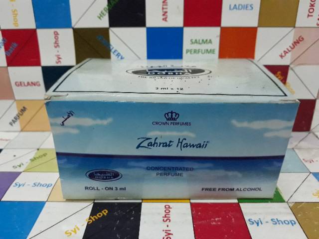 Parfum ZAHRAT HAWAI Roll On Non Alkohol 3 ml DOBHA