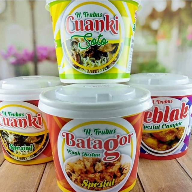 

Batagor, Cuanki, Seblak, Cireng instan H. Trubus