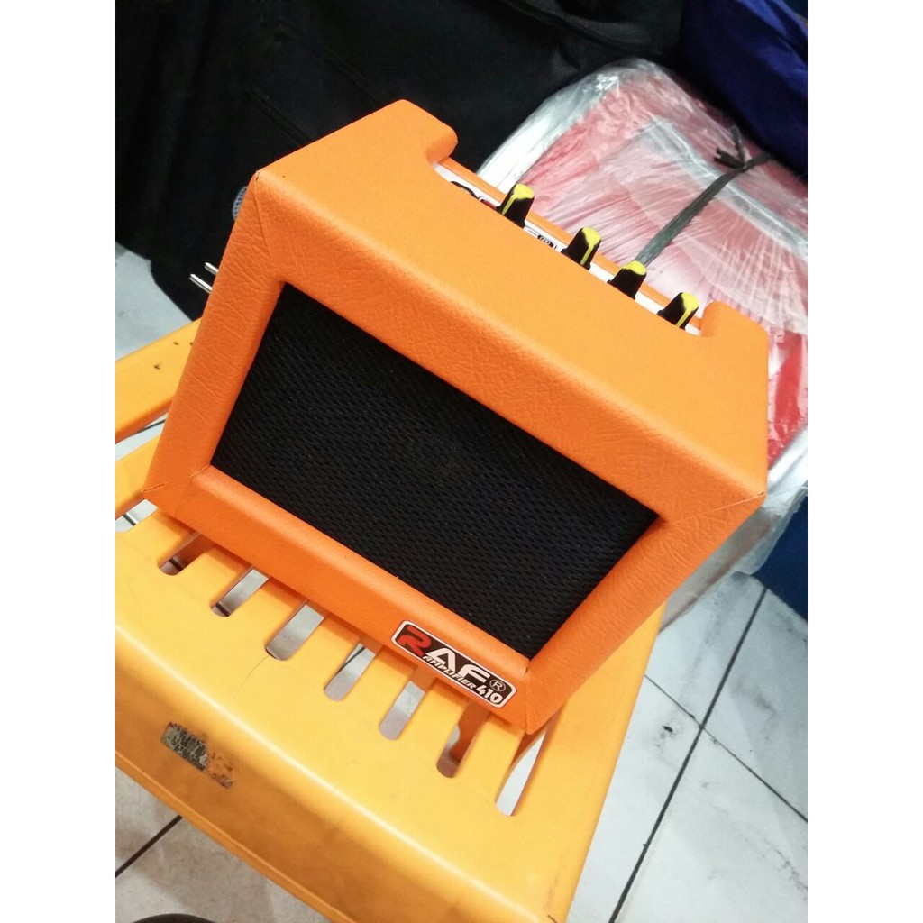 Ampli Mini Gitar dan Bass Merk Raf Ukuran 4 Inch ada Distorsi Orange Jakarta Murah Amply Amplifier