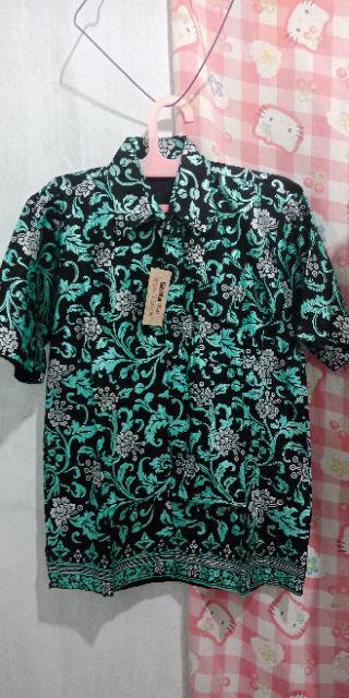 Prada Mutiara Kemeja Batik Lengan Pendek Reguler Size Ori Batik Pekalongan