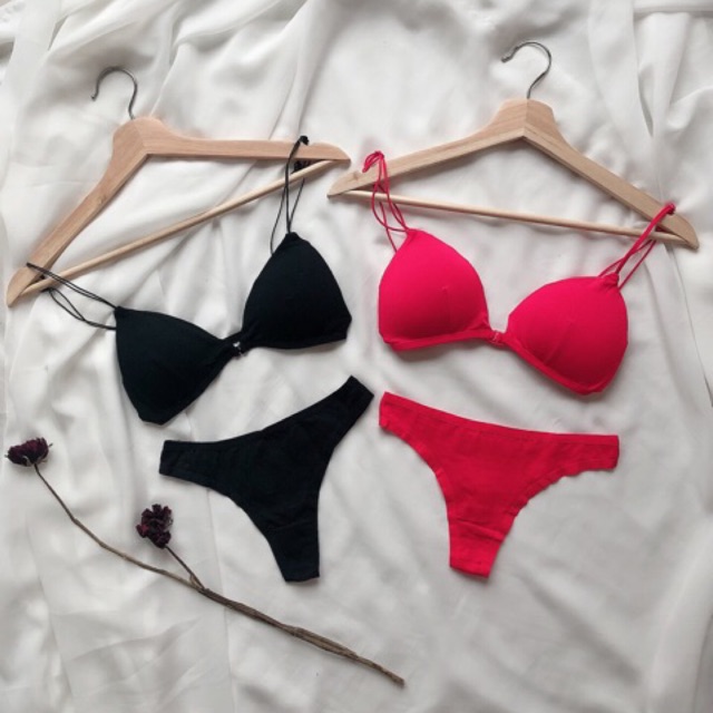 COD JOJO SET (lingerie,bikini,seamless bra,front buckle,gstring,underwear,celana dalam,lingerie)