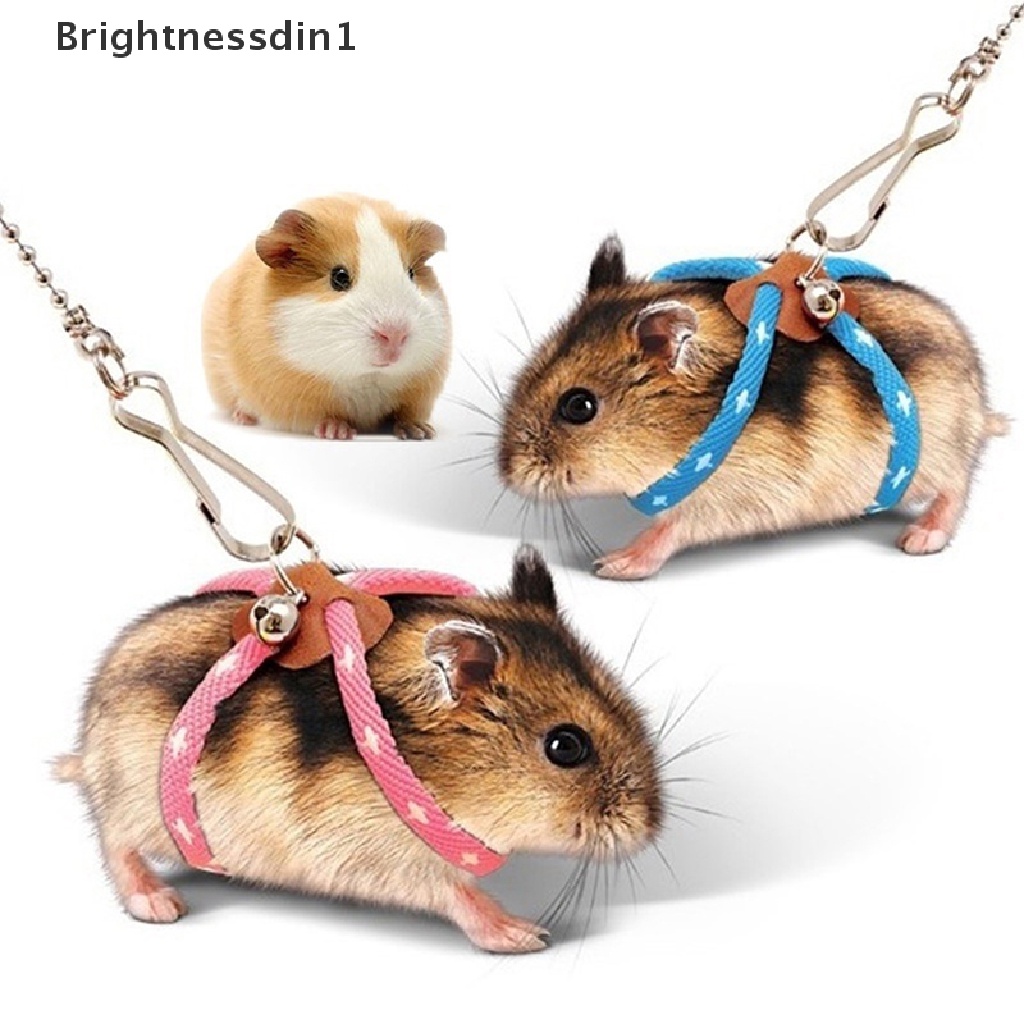 Set Tali Traksi Harness Dapat Disesuaikan Dengan Bel Ukuran Kecil 1 In 1 Untuk Hamster Peliharaan