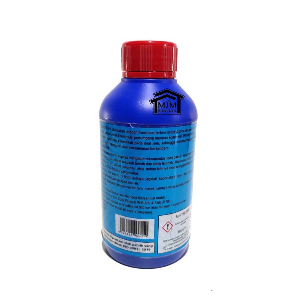 Brake Fluid DOT 3 Netral Minyak Rem Merah JUMBO Motor Mobil 300mL