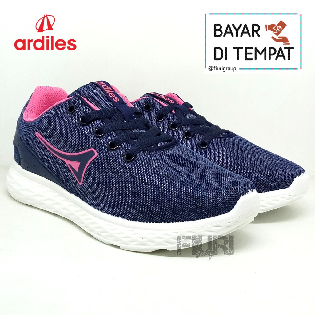 FIURI - ARDILES ORIGINAL - DRESROSA 37-40 NAVY PINK - SEPATU KETS WANITA - SEPATU SNEAKERS WANITA - SEPATU OLAHRAGA SPORT WANITA - SEPATU CASUAL - SEPATU JOGGING LARI FITNESS GYM SENAM WANITA - SEPATU ANAK PEREMPUAN CEWEK-SEPATU SEKOLAH BERTALI SD SMP SMA