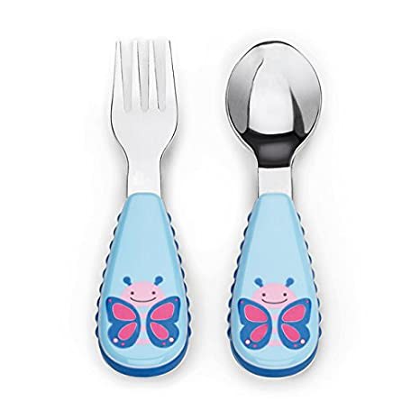 ZOO UTENSIL FORK&amp;SPOON / SENDOK GARPU / SKIP HOP