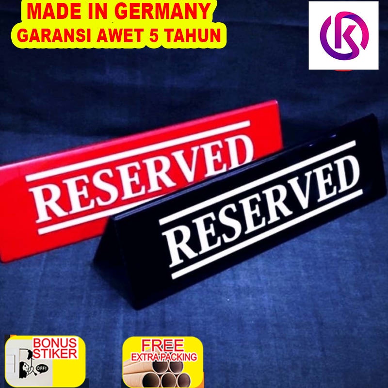 

Murah Akrilik papan nama meja Reserved