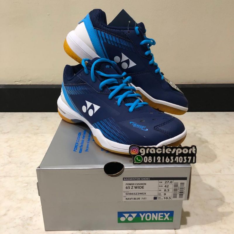 Sepatu Yonex Shb65z3 Wide Navy Blue