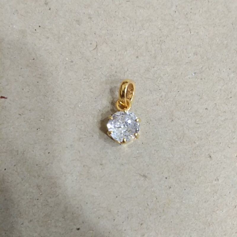 liontin mata 1 putih 1 gram emas muda