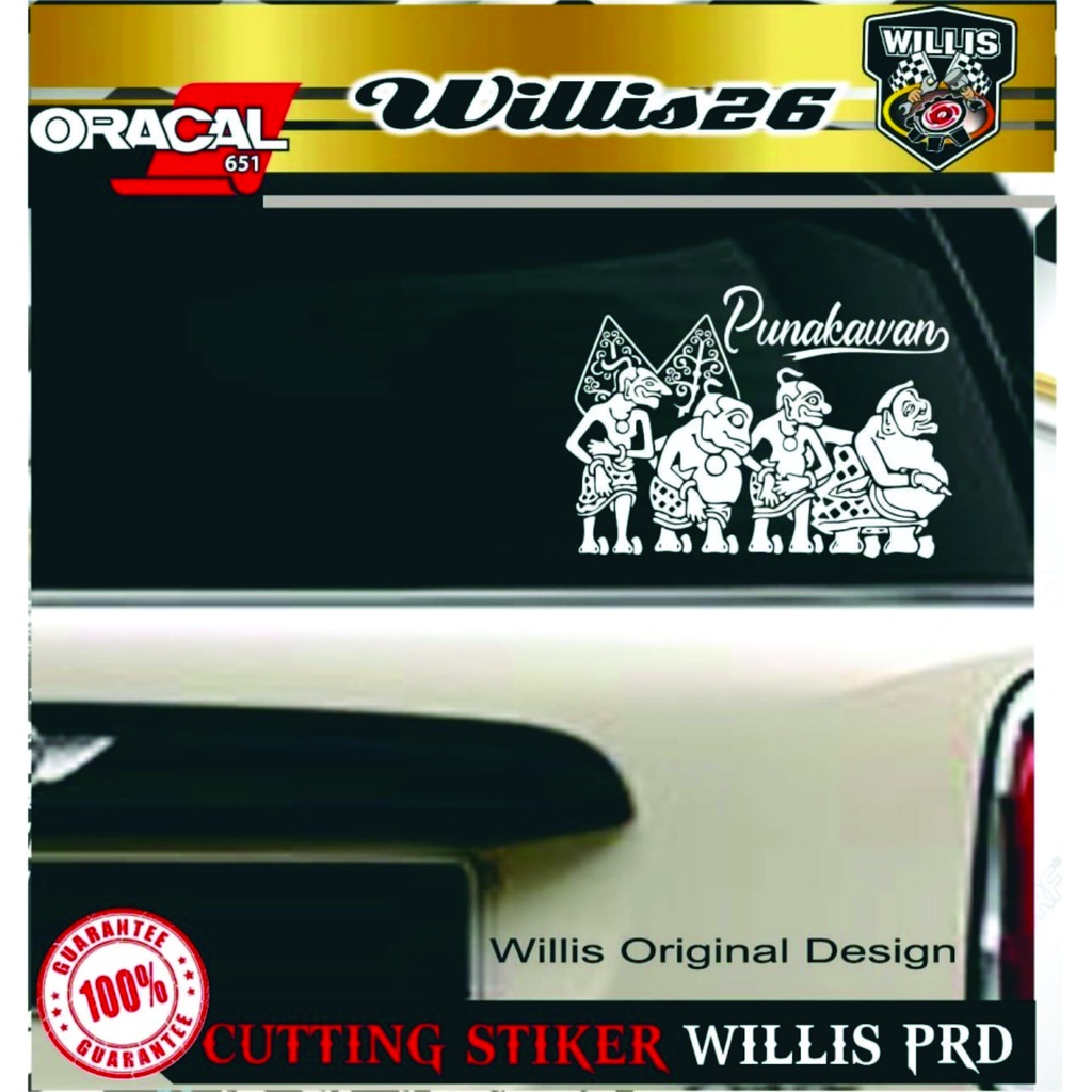 STIKER CUTTING WAYANG PUNAKAWAN