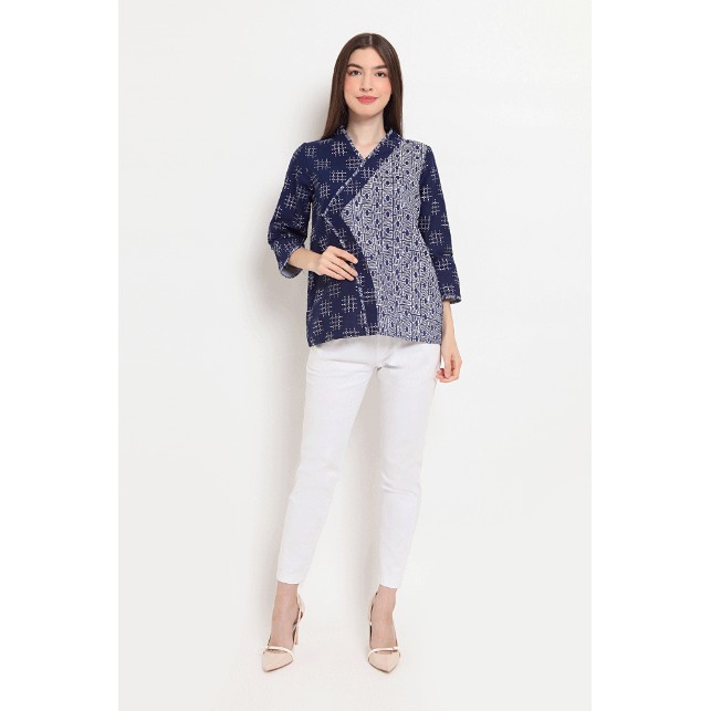 NONA RARA - Tania Sashiko T0507, Baju atasan kerja blouse ...