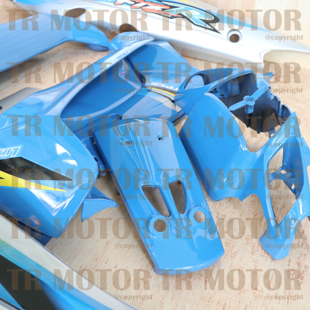 Cover Body Fizr F1zr Limited Edition Biru Muda Full Set Halus Cover Bodi Yamaha Fiz r