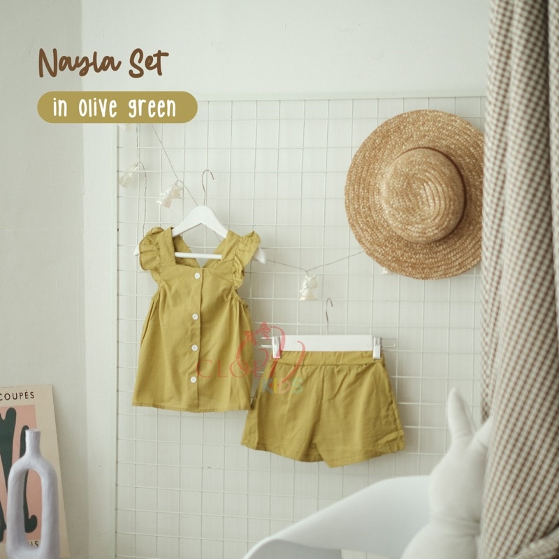 CLOEVKIDS - Nayla One Set T-shirt Baju Atasan Blouse Anak Perempuan Lucu