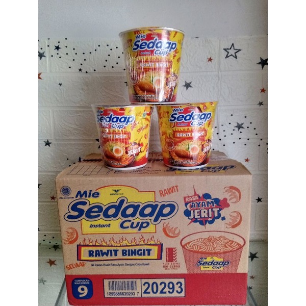 

mie sedap cup rawit bingit 75g 1dus