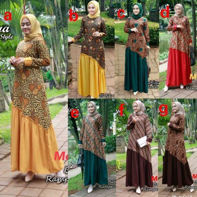 Meisya Stile GAMIS BATIK REMPEL MIRING best seller