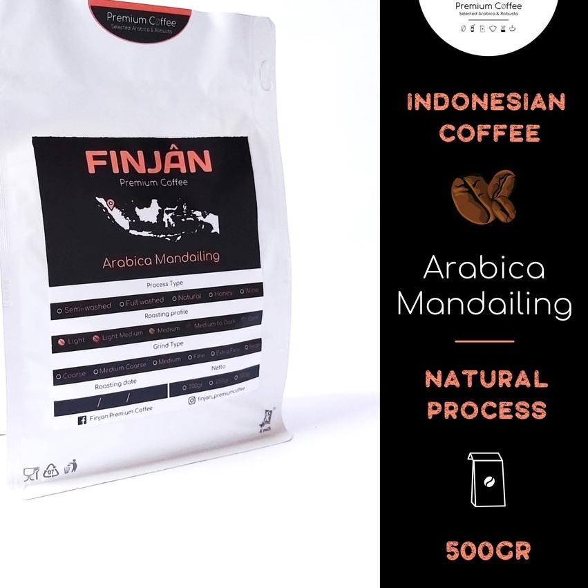 

Banyak Peminat ♠ Kopi Arabika Mandailing | Natural Process 200g-500g | Finjan Premiun Coffee#