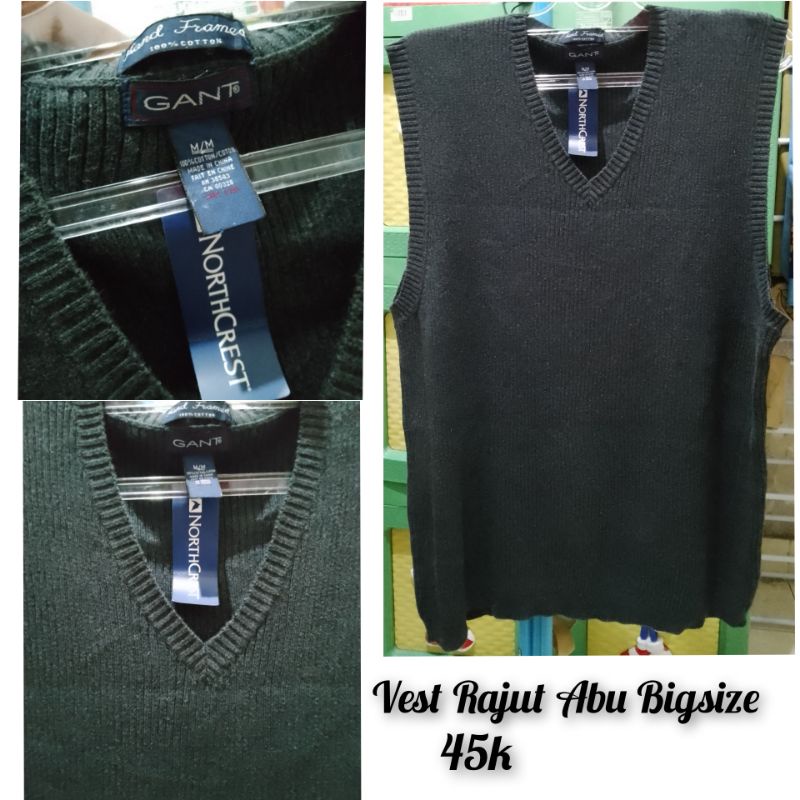 gant vest Rajut Abu Bigsize