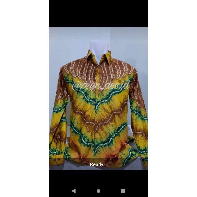 Baju Kemeja Sasirangan, Kain Sasirangan Banjarmasin, Kemeja Pria, Kain sasirangan Tradisional.