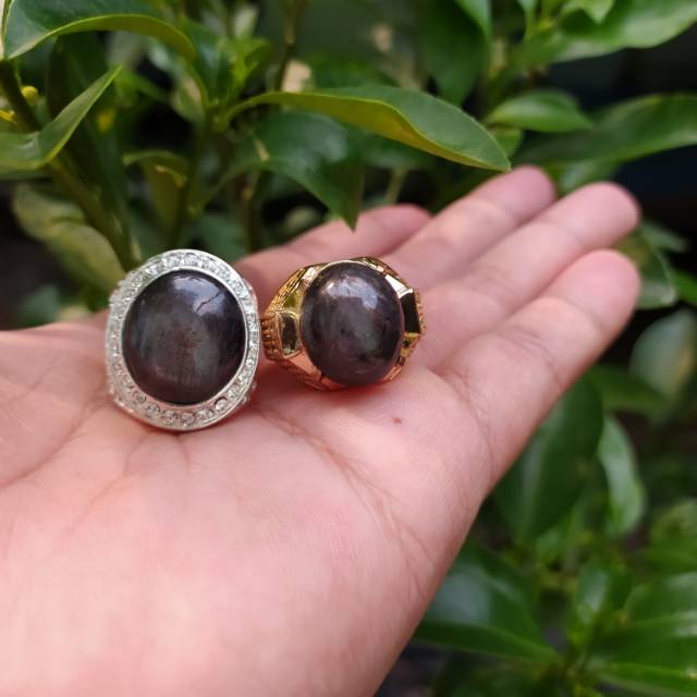 Cincin batu akik ruby gondola (Natural)